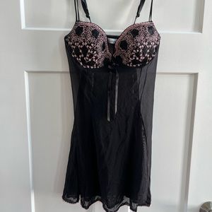 Black and pink lingerie